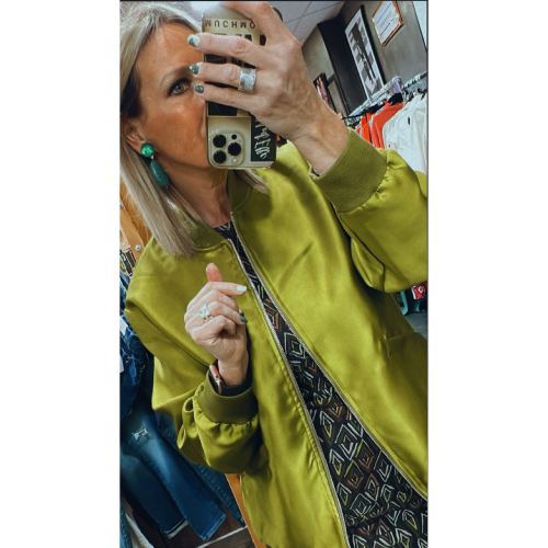 Bomber oversize Vert Oscar