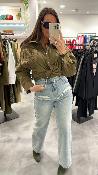 Chemise oversize ajourée kaki 51078219 MM