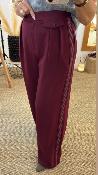 Ensemble tailleur bordeaux bande côté 52315529 MM