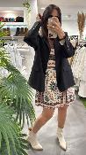 Robe courte beige et rose PEROU  G&M