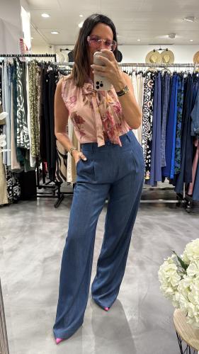 Pantalon denim bleu KXPA0042 KKS