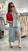 Jupe en Jeans strass 50924229