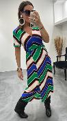 Robe à rayures colorées RITA