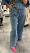 Pantalon large jean POMPON G&M