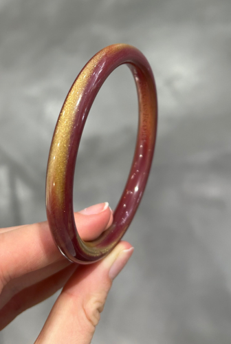 Bracelet jonc small framboise