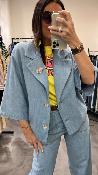 Veste oversize denim clair KXGI0053 KKS