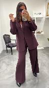 Veste Blazer oversize bordeaux STRONG G&M