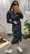 Robe longue à imprimés Annie bleu marine 442716 WHITE STUFF 