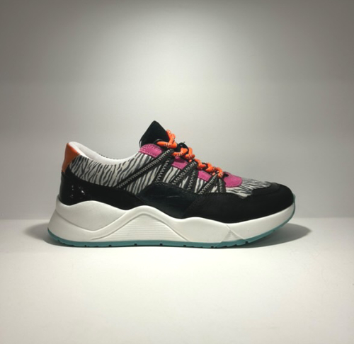 Baskets noir zèbre KAZZY 444177