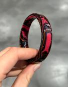 Bracelet jonc rose noir
