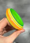 Bracelet jonc orange vert