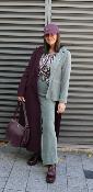 Veste Blazer velours côtelé vert aqua WJV025 NT