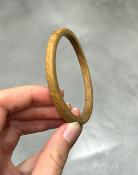 Bracelet jonc mini bois beige 
