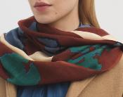 Foulard Wild Horses rouge WFT009