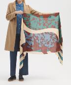 Foulard Wild Horses rouge WFT009