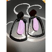 Boucles Oreilles Jane Noir