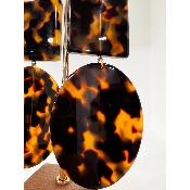 Boucles Oreilles Ninon Acétate miel