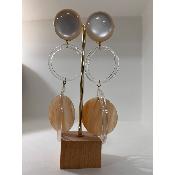 Boucles Oreilles romane transparent