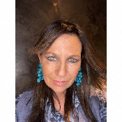 Boucles Oreilles grappe bleu turquoise