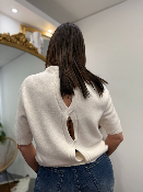 Pull manches courtes latte M3025843