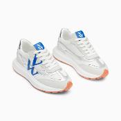 Basket blanche et bleu INES WU BK2660