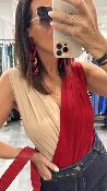 Body fluide beige et rouge M9130T MR