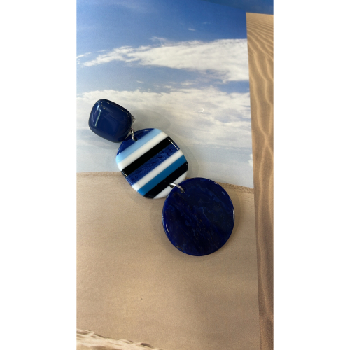 Boucles Oreilles marine Eve