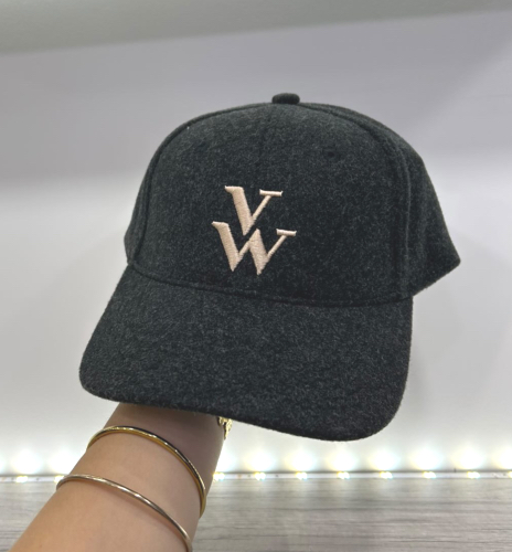 Casquette velours noir CA006