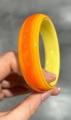 Bracelet jonc orange