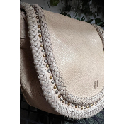 Sac cuir crème Will XL biba