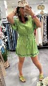 Robe de plage Bella verte 443080 WHITE STUFF 
