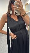Robe longue noire  M2397A MR