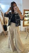 Pantalon fluide à pinces beige  P3ZQJHX IMPERIAL 