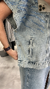 Veste en jean à strass 053-229904 BSB