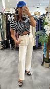 Pantalon large ecru PATRICIA LPE 