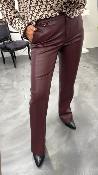Pantalon similicuir bordeaux W38S0247 Souvenir 