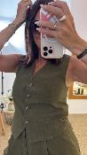 Gilet de costume sans manches kaki  M6263G MR