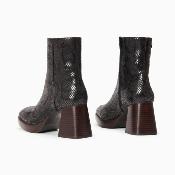 Bottines FRANCESCA noir serpent