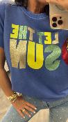 Sweat fin bleu MILA MHJ