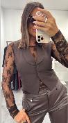Top dentelle chocolat TW91KMX IMPERIAL  