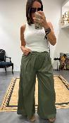 Pantalon coton vert kaki 50540179
