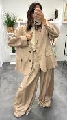 Pull col montant beige M3025857 IMPERIAL