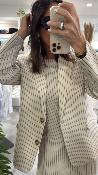 Veste blazer Lignes Tennis beige PIA