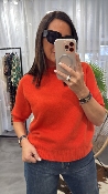 Pull manches courtes orange M3025843