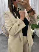 Veste blazer fluide beige 50985209