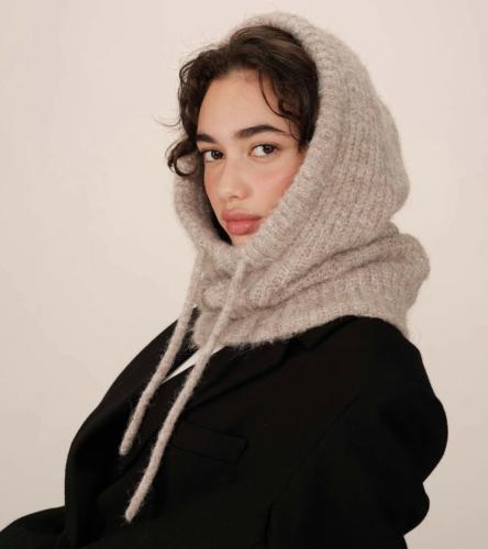 Pull capuche taupe SAMOURAI GM