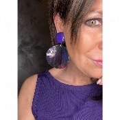 Boucles Oreilles  violet