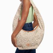 Sac hobo Manelle léopard beige WU