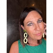 Boucles Oreilles vert amande miroir vert 