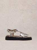 Sandales en cuir rose 443511 WHITE STUFF